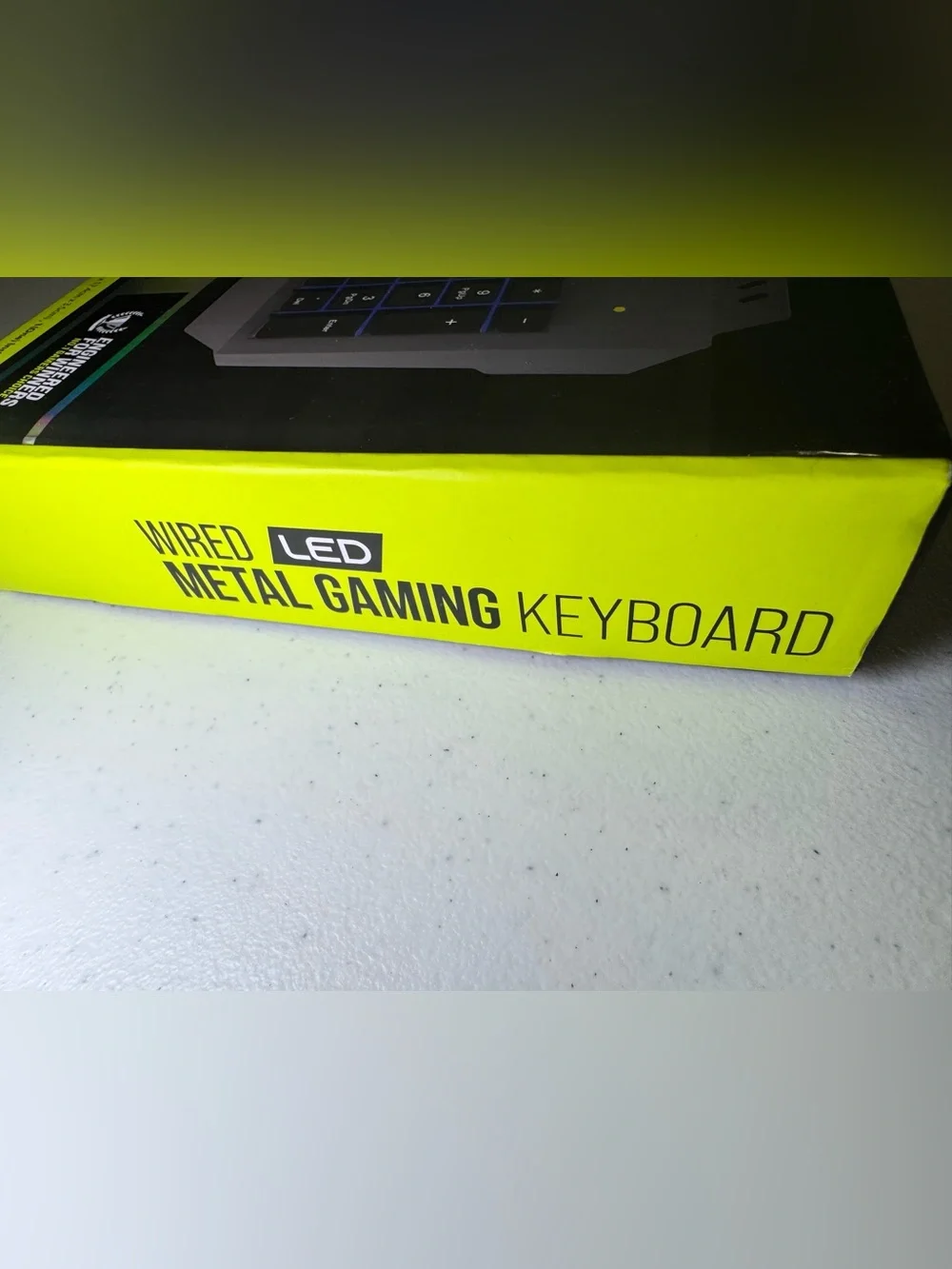 TITAN Wired LED Metal Gaming Keyboard with Phone Holder